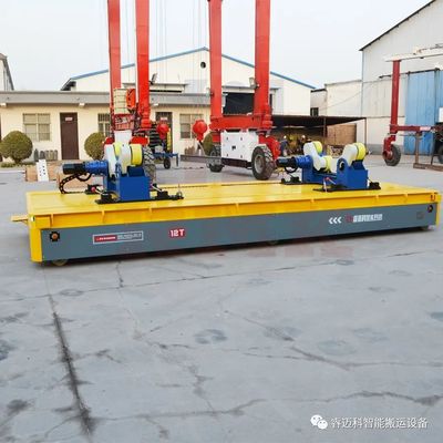 縱橫全向移動(dòng)無(wú)軌搬運(yùn)車--12噸滾輪架舵輪系統(tǒng)無(wú)軌車